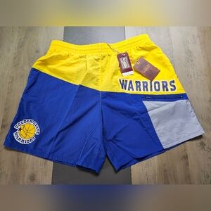 Warriors Blue and Yellow Men's Shorts